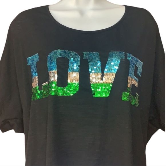 SzXL Dots Sliced Back Love Top - Picture 2 of 6